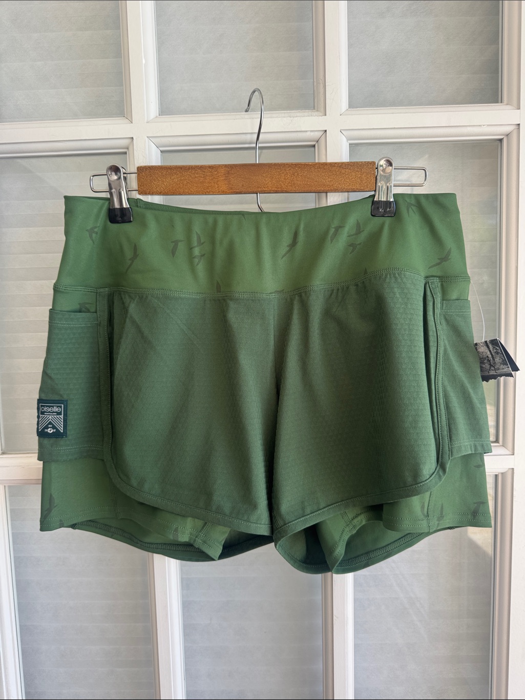 Oiselle Green Women’s Running Shorts Interior Compression Shorts 6 Nwt — image 5 of 8